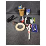 Markers, Stapler, Tags