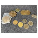 N. A. H. C. Collector coins, assorted coins