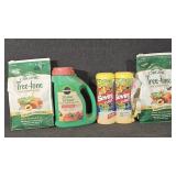 Miracle Grow Shake n feed, sevin dust, tree tone