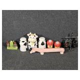 Laundry Basket with Assorted Salt and Pepper