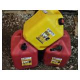 2 Gas Cans, 1 Diesel Can