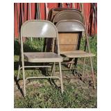 Metal Folding Chairs(4), Wooden Folding Chair