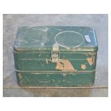 Vintage Green Metal Cooler