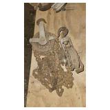 Metal Pulleys and chains