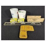 Level, Drywall Screws, Nails