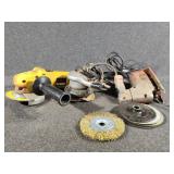 DeWalt Angle Grinder, Palm Sander, Grinding Wheels
