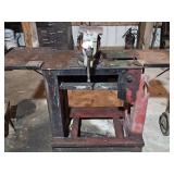 Metal Work Table with Large Vise