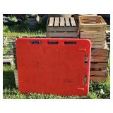 Wooden Crates and Pig Pushing Panel
