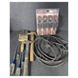 1x15 ft Rachet Tie Downs, Hammers, Screwdrivers