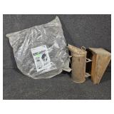 Wire Basket and Bee Smoker