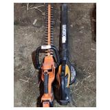 Worx Leaf Blower, Black and Decker Hedge Timmers