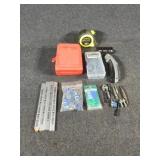 Nut Socket Set, Tape Measure, X-acto Knife