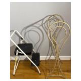 Iron Work Blanket Or Towel holder, stepstool