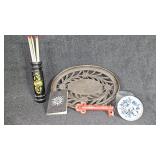 Match holder, book, glass, key holder,more