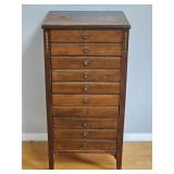 Antique Wooden Sheet Music Cabinet