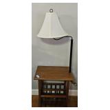 Side Table with Lamp