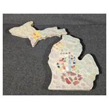 Concrete and Glass State of Michigan Decor