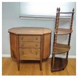 Antique Martha Washington Sewing Cabinet, Corner