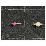 10KT Gold Filled Pearl Ring, 14KT Gold Ring with