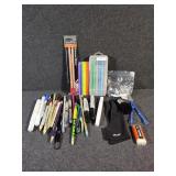 Charcoal White Pencils, Fine-Tipped Felt Markers