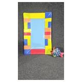 Hand made platter and hand painted fish