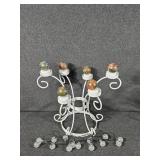 Candlestick Holder, Battery Powered Lights