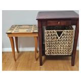 Italian Musical Side Table, Accent Side Table