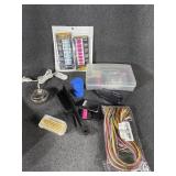 Hearing aid batteries, pill cutter and crusher,