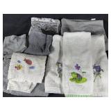 Grey bathroom set towels, hand towels, washcloths