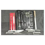 Grill tools, carving set, knife set