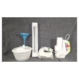 Presto Salad shooter, hand mixer, rolling pin,