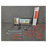 License Plates, Wall Hooks, C-Clamps, Reflective
