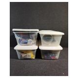 Storage Bins with Crafts, Markers and More