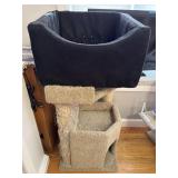 Double pet booster seat, and Cat tree