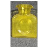 Blenko Glass Hand Blown Glass yellow