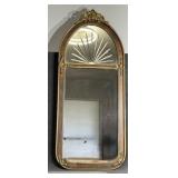 Art Deco Etched Sunburst Mirror