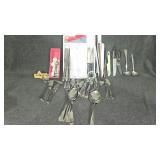 Silverware, measuring spoons, scissors, chop