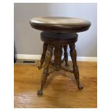 Claw foot Piano stool