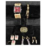 Narmi Watch, Mahjong Earrings, Clip On Earrings