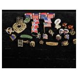 Assorted Pins, American Pins Bracelet