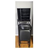 Black Shelf, 2 Black Chairs