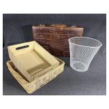 Crocodile like medical briefcase, baskets