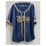 Pro Edge Button Up Michigan Hockey Jersey - XL