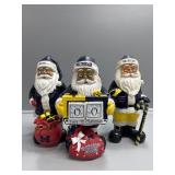 U of M Christmas Santa Figures
