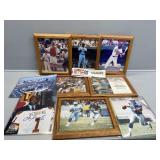 Baseball & Football pictures, some signed
