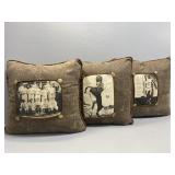 Plush polyester textured pillows. Zipper cases