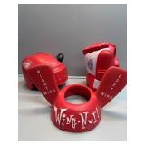 Vintage Foam Wing-Nut, Helmets, and Glove