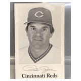 Pete Rose- autographed postcard