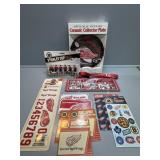Detroit Red Wings Collector Plate, Tattos, and