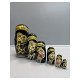 Wayne Gretzky, and teammates nesting dolls